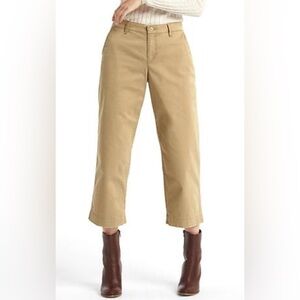 NWT Gap Classic Fit Capri Pants Womens 12R Khaki 24” Inseam